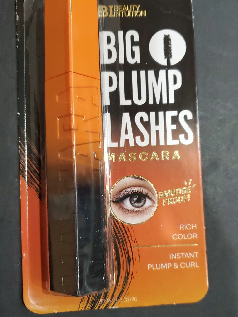 2 pack big plump lashes black smudge proof mascara brand new